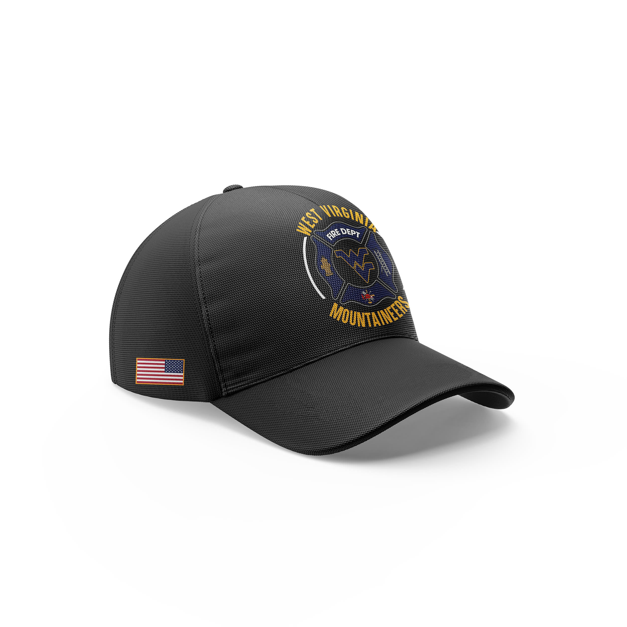 West Virginia Football x Firefighter Appreciation Night Premium Cap - Famjoys West Virginia Football x Firefighter Appreciation Night Premium Cap - Famjoys