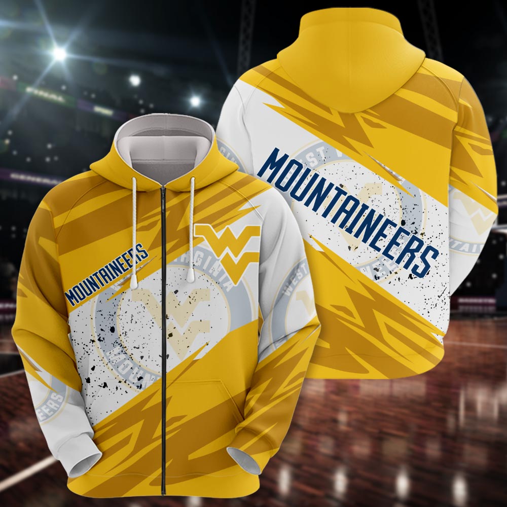West Virginia Mountaineers All Over Print Apparel - Famjoys West Virginia Mountaineers All Over Print Apparel - Famjoys