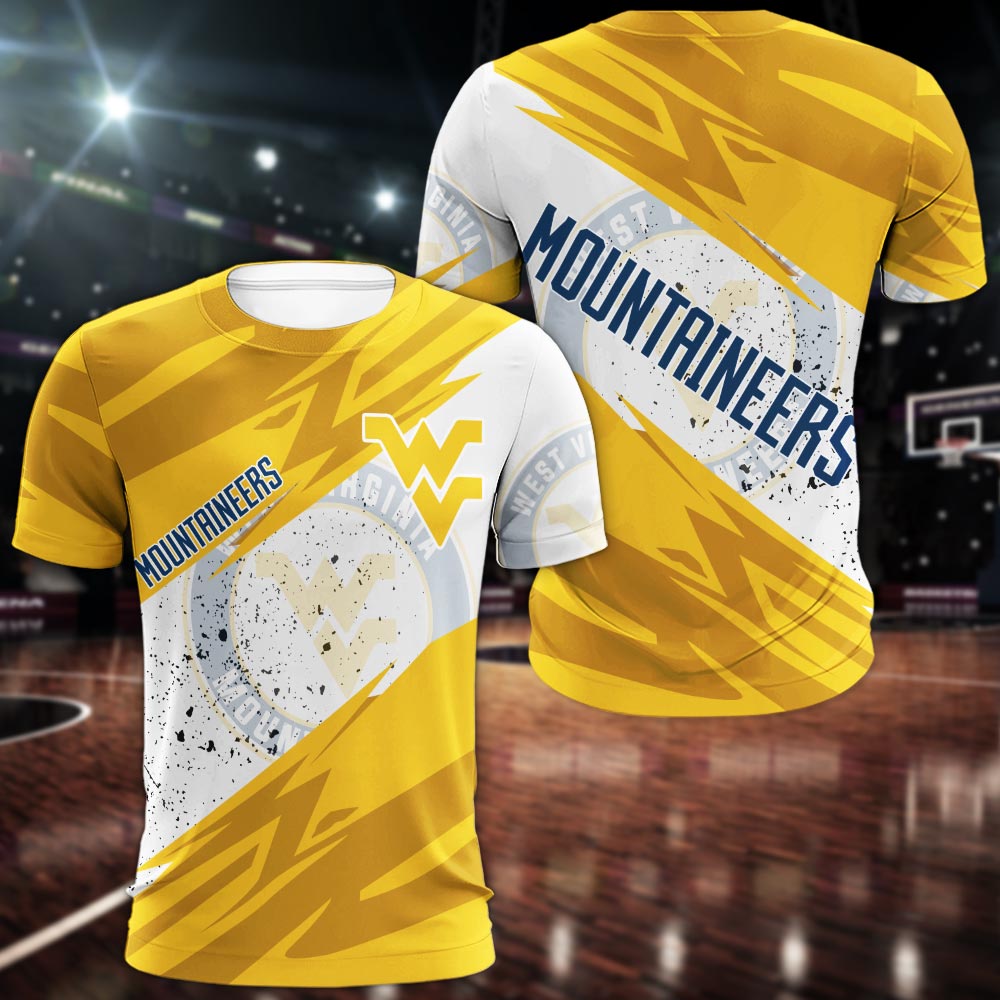 West Virginia Mountaineers All Over Print Apparel - Famjoys West Virginia Mountaineers All Over Print Apparel - Famjoys