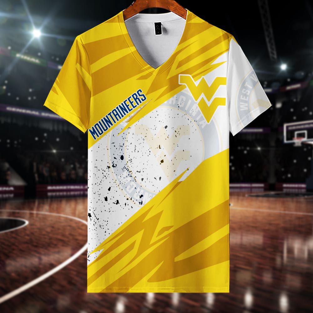 West Virginia Mountaineers All Over Print Apparel - Famjoys West Virginia Mountaineers All Over Print Apparel - Famjoys