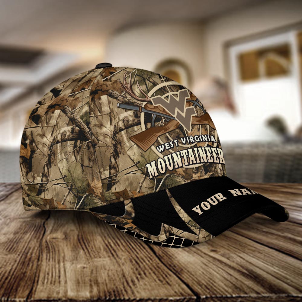 West Virginia Mountaineers Camo Hunting Hat - Famjoys West Virginia Mountaineers Camo Hunting Hat - Famjoys