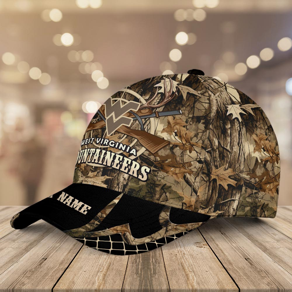 West Virginia Mountaineers Camo Hunting Hat - Famjoys West Virginia Mountaineers Camo Hunting Hat - Famjoys