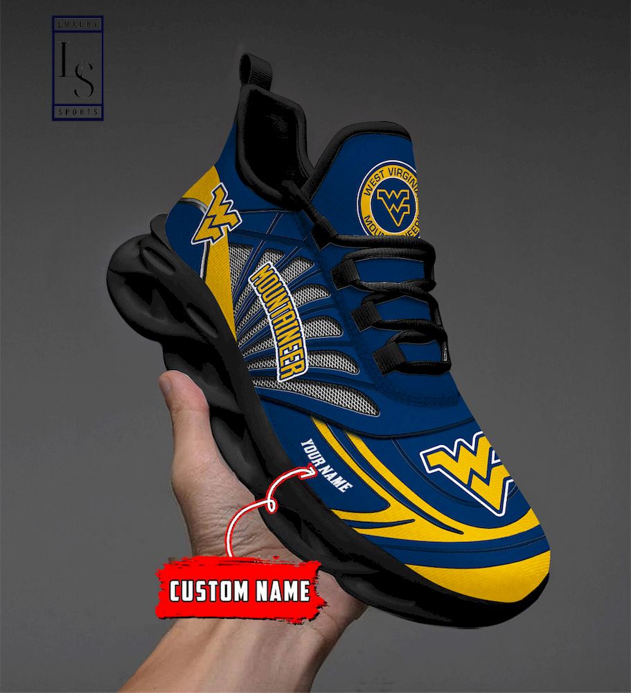 West Virginia Mountaineers Custom Name Max Soul Shoes - Famjoys West Virginia Mountaineers Custom Name Max Soul Shoes - Famjoys
