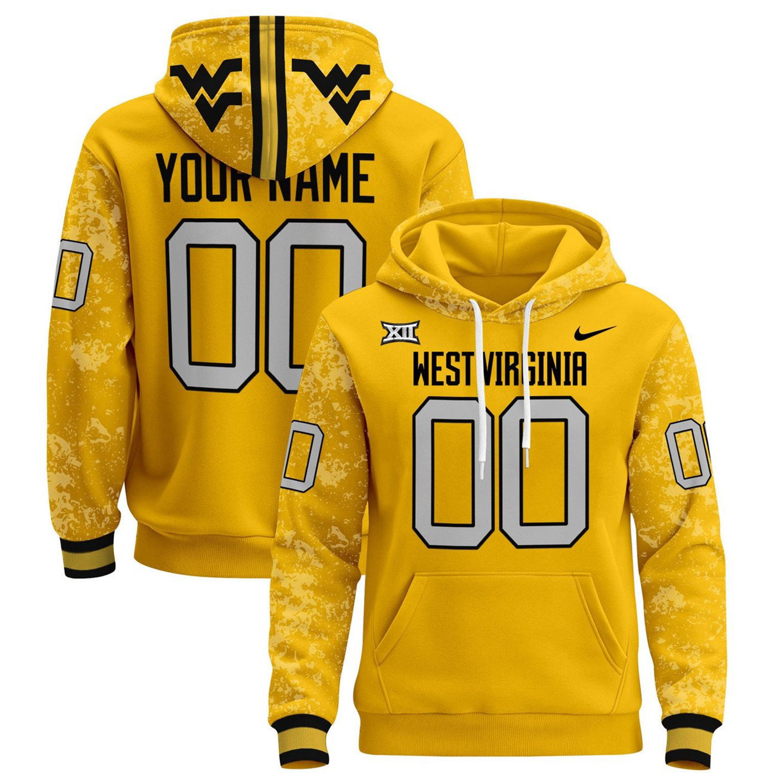 West Virginia Mountaineers Football Hoodie - Famjoys West Virginia Mountaineers Football Hoodie - Famjoys