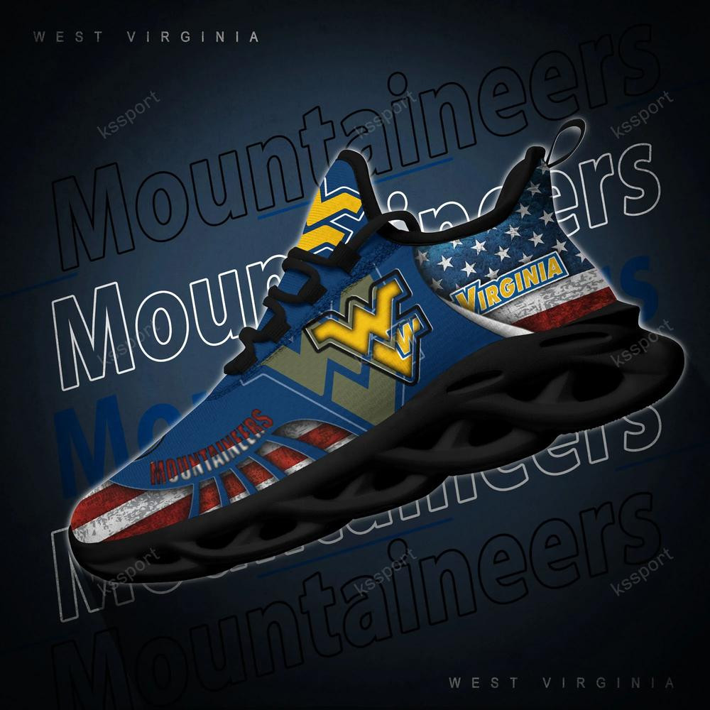 West Virginia Mountaineers Max Soul Clunky Shoes - Famjoys West Virginia Mountaineers Max Soul Clunky Shoes - Famjoys