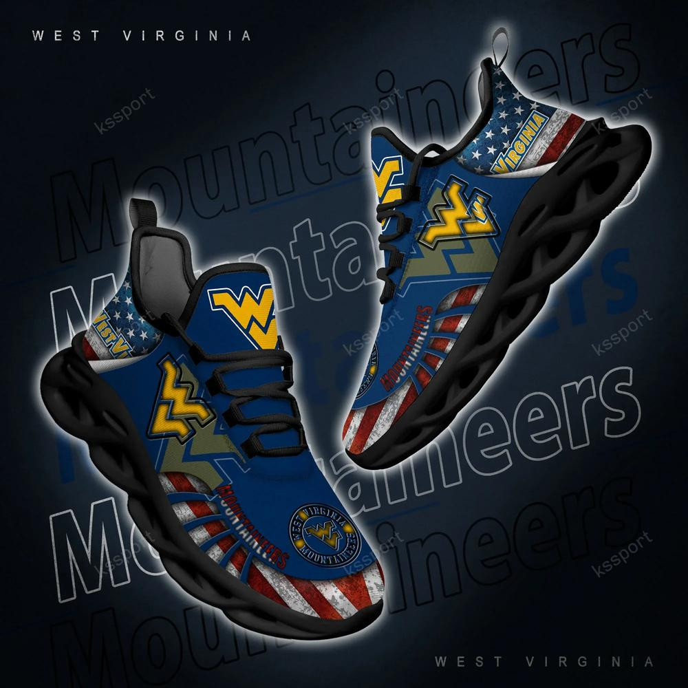 West Virginia Mountaineers Max Soul Clunky Shoes - Famjoys West Virginia Mountaineers Max Soul Clunky Shoes - Famjoys