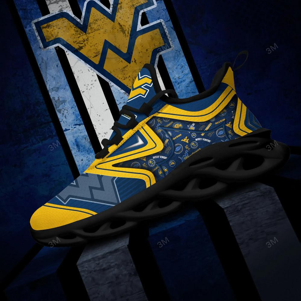West Virginia Mountaineers Max Soul Clunky Shoes - Famjoys West Virginia Mountaineers Max Soul Clunky Shoes - Famjoys