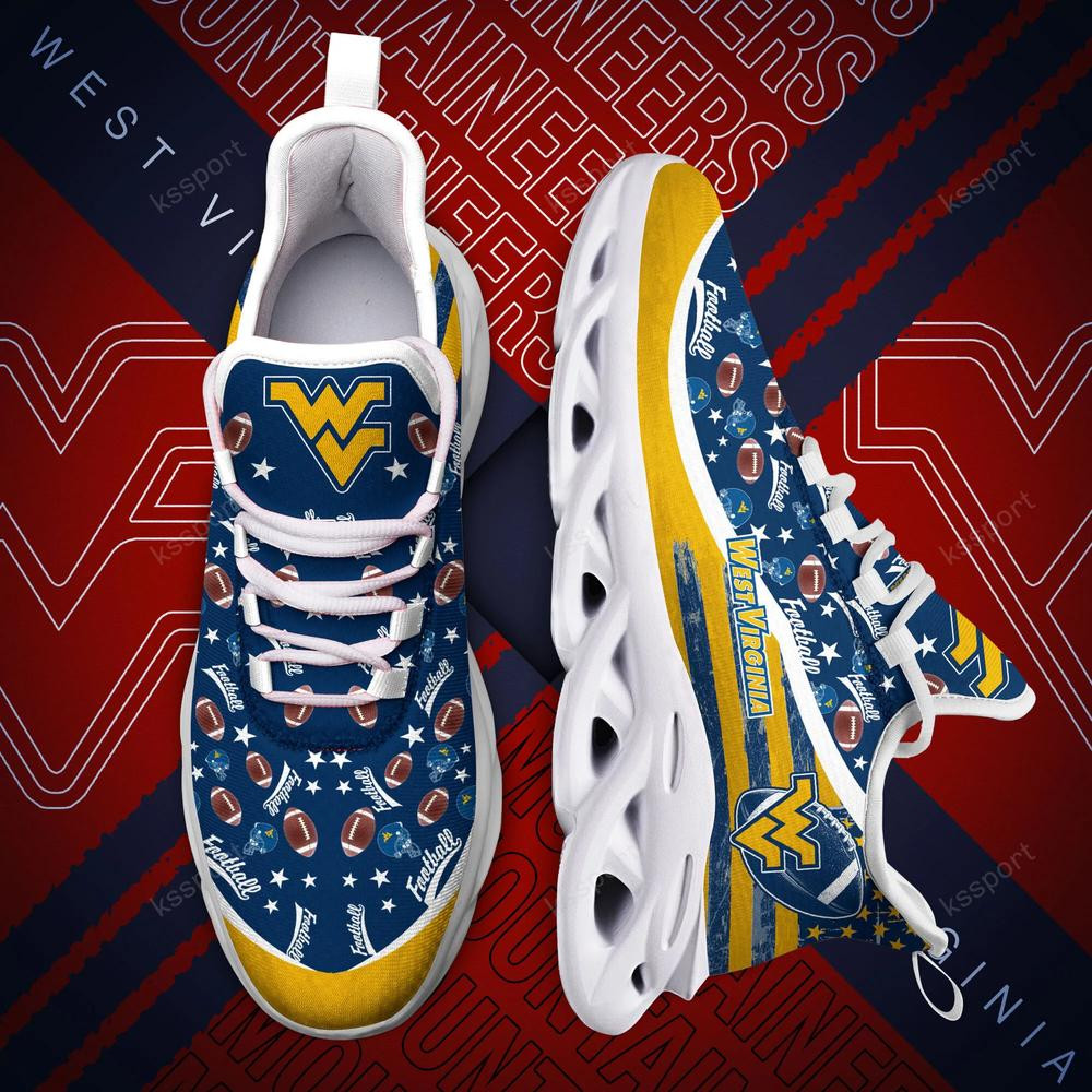 West Virginia Mountaineers Max Soul Clunky Sneakers - Famjoys West Virginia Mountaineers Max Soul Clunky Sneakers - Famjoys