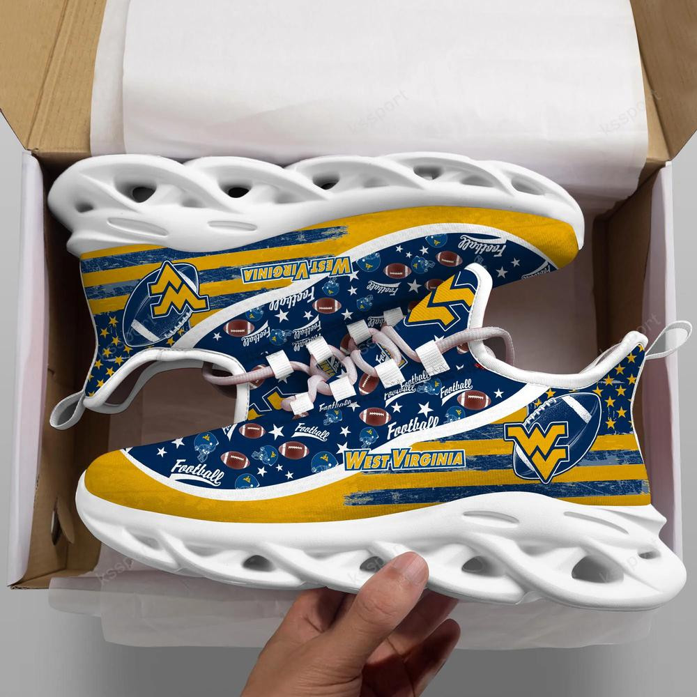 West Virginia Mountaineers Max Soul Clunky Sneakers - Famjoys West Virginia Mountaineers Max Soul Clunky Sneakers - Famjoys