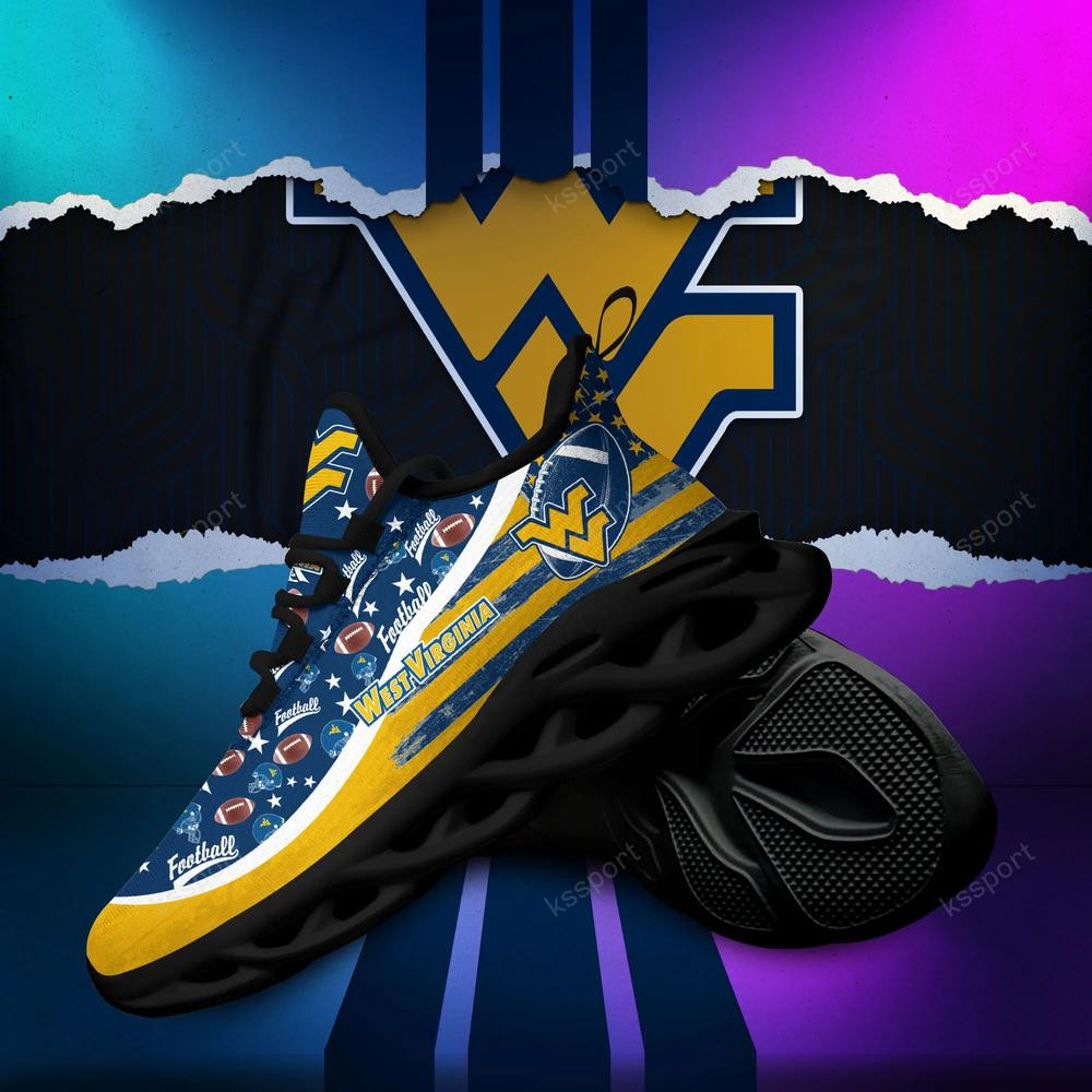 West Virginia Mountaineers Max Soul Clunky Sneakers - Famjoys West Virginia Mountaineers Max Soul Clunky Sneakers - Famjoys