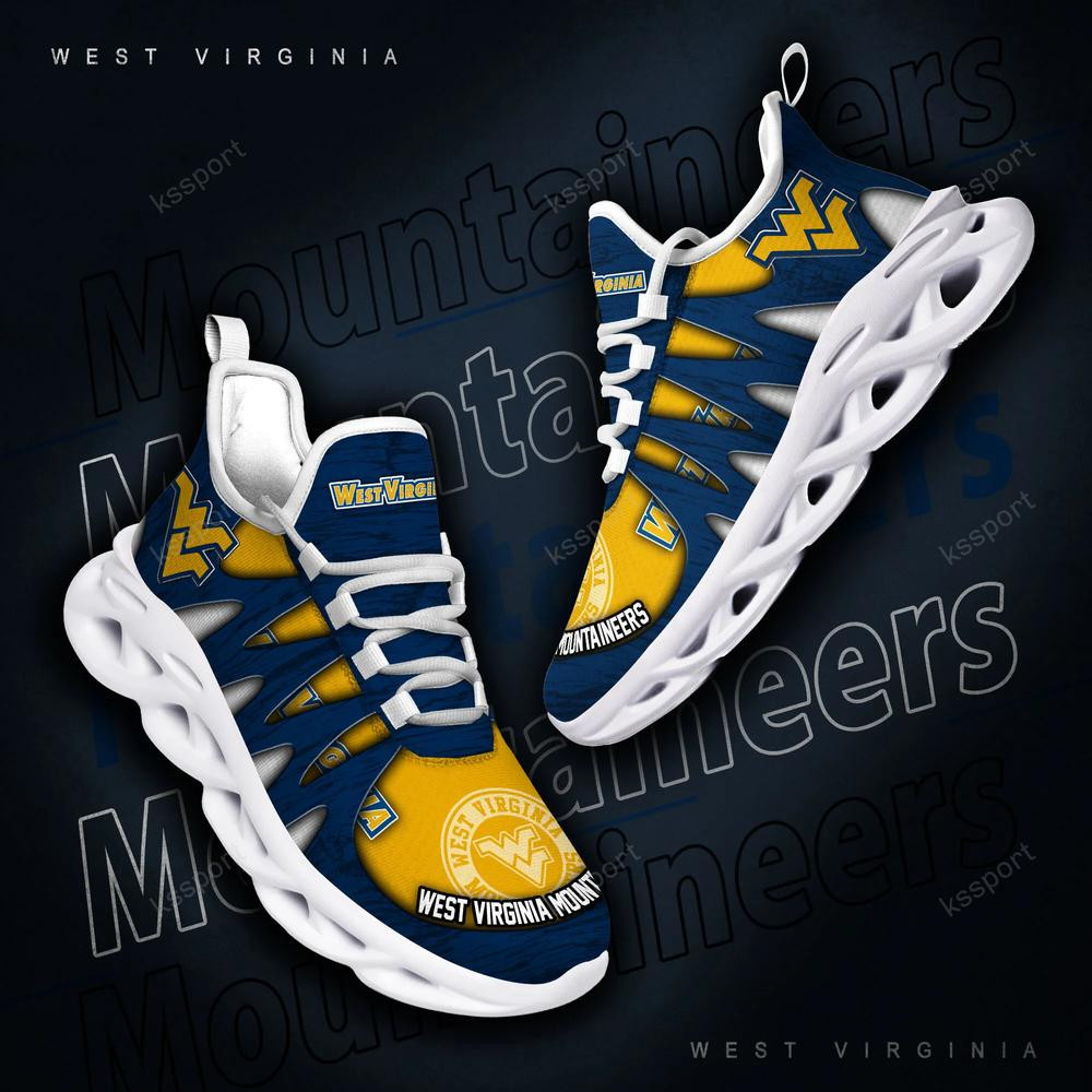 West Virginia Mountaineers Max Soul Shoes, Running Sneakers - Famjoys West Virginia Mountaineers Max Soul Shoes, Running Sneakers - Famjoys