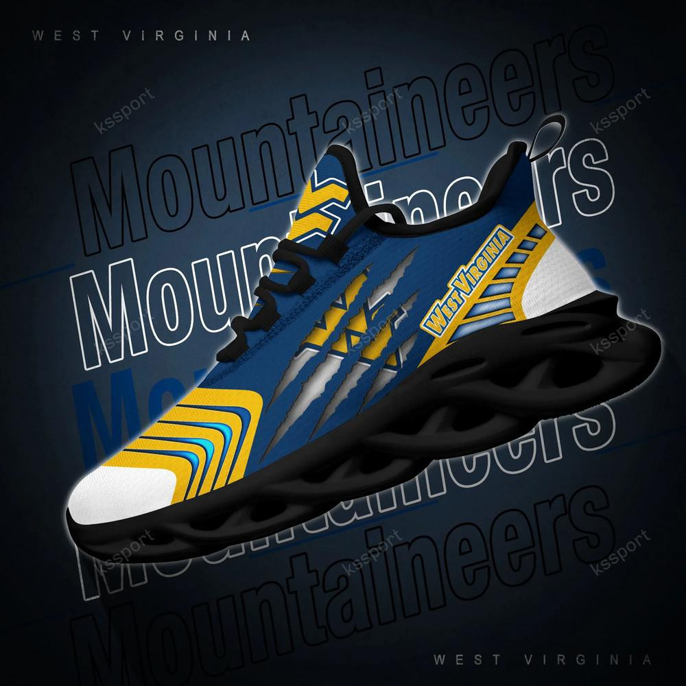 West Virginia Mountaineers Max Soul Sneakers Chunky - Famjoys West Virginia Mountaineers Max Soul Sneakers Chunky - Famjoys