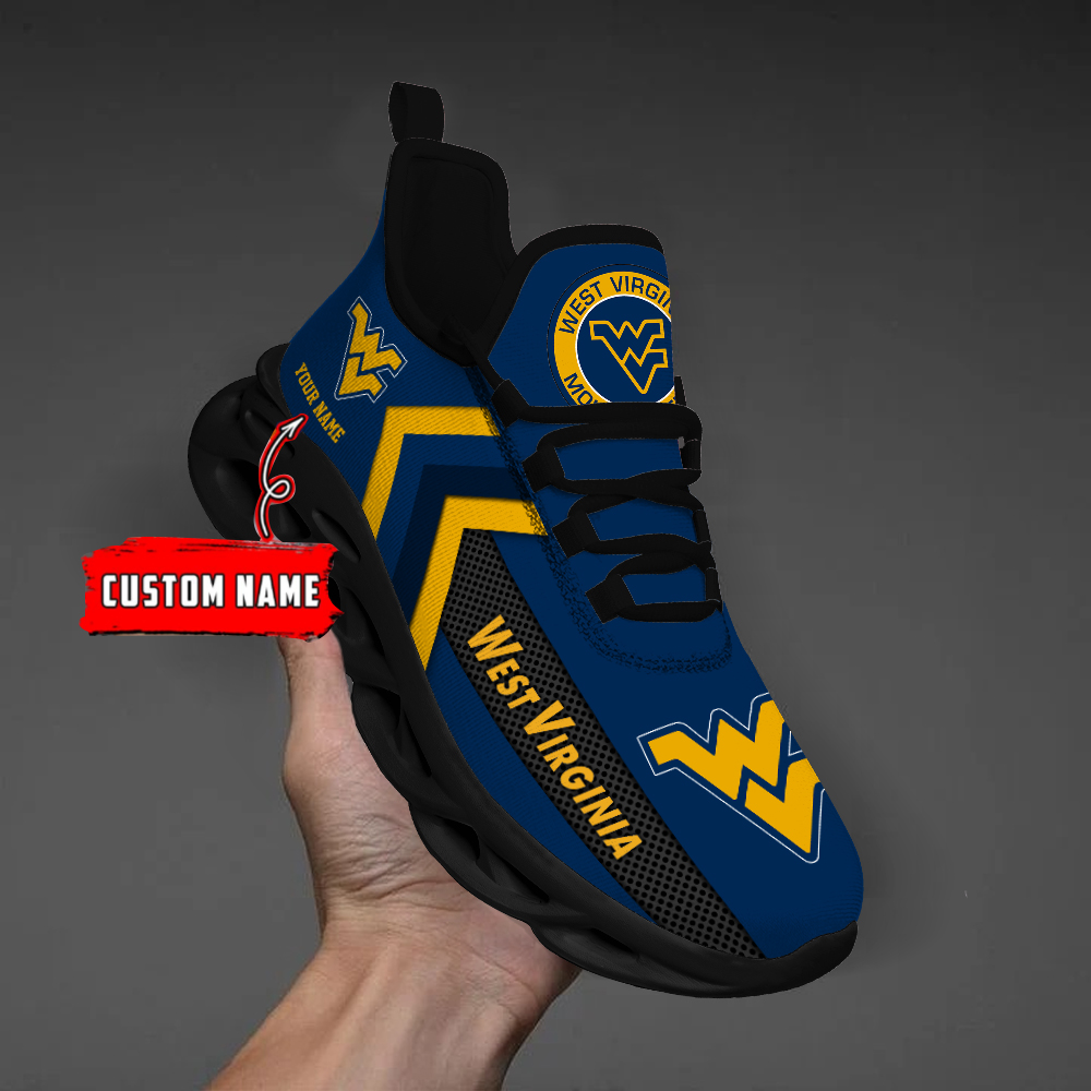 West Virginia Mountaineers Personalized Custom Name Max Soul Shoes DS003 - Famjoys West Virginia Mountaineers Personalized Custom Name Max Soul Shoes DS003 - Famjoys