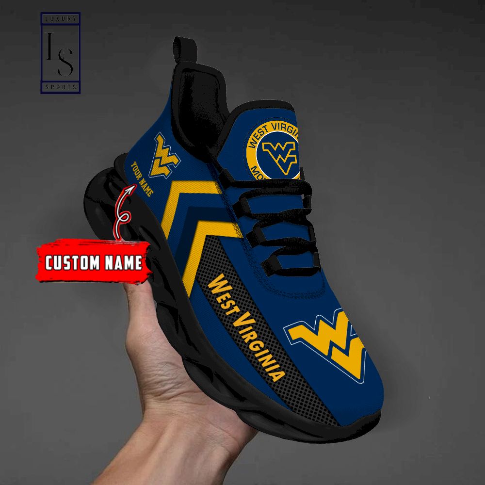 West Virginia Mountaineers Personalized Max Soul Shoes - Famjoys West Virginia Mountaineers Personalized Max Soul Shoes - Famjoys