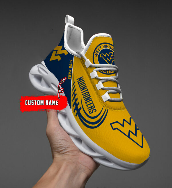 West Virginia Mountaineers PERSONALIZED MAX SOUL SHOES T1 - Famjoys West Virginia Mountaineers PERSONALIZED MAX SOUL SHOES T1 - Famjoys