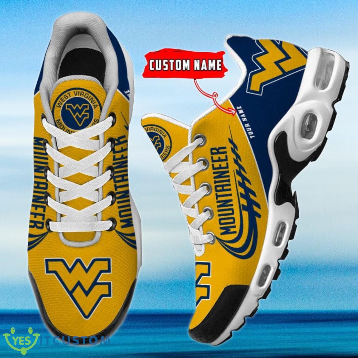 West Virginia Mountaineers Personalized Name Air Cushion Sports Shoes Sneaker KLTNS220488 - Famjoys West Virginia Mountaineers Personalized Name Air Cushion Sports Shoes Sneaker KLTNS220488 - Famjoys