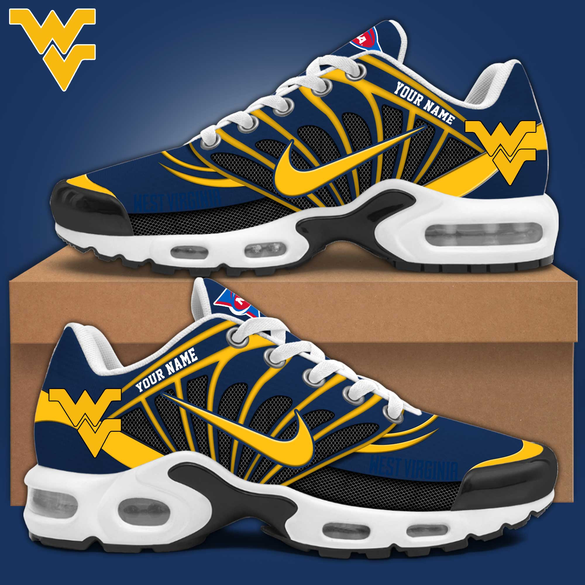 West Virginia Mountaineers Personalized Shoes S516508 - Famjoys West Virginia Mountaineers Personalized Shoes S516508 - Famjoys