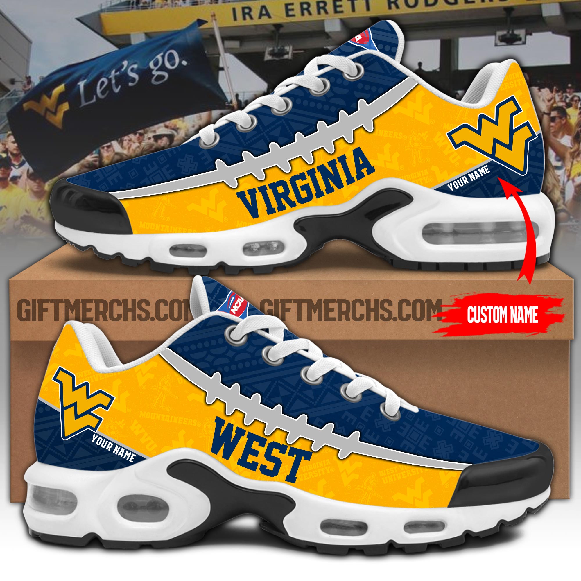 West Virginia Personalized Shoes - Famjoys West Virginia Personalized Shoes - Famjoys