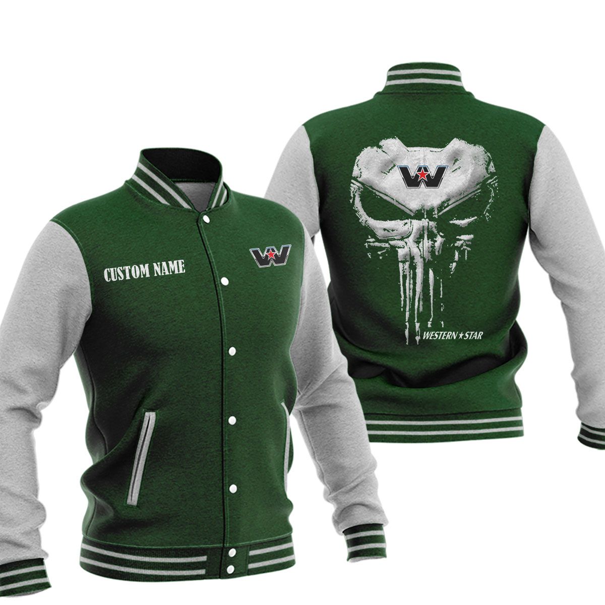 Wester Star Baseball Jacket, Multicolor - Famjoys Wester Star Baseball Jacket, Multicolor - Famjoys