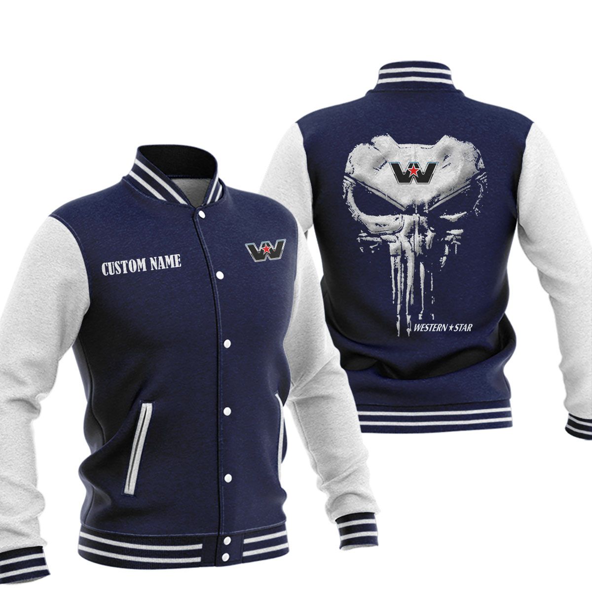 Wester Star Baseball Jacket, Multicolor - Famjoys Wester Star Baseball Jacket, Multicolor - Famjoys