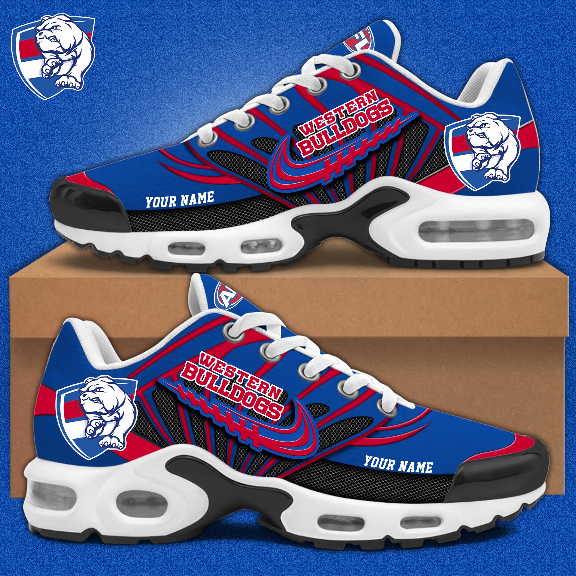 Western Bulldog Personalized Air Max Plus Sneakers - Famjoys Western Bulldog Personalized Air Max Plus Sneakers - Famjoys