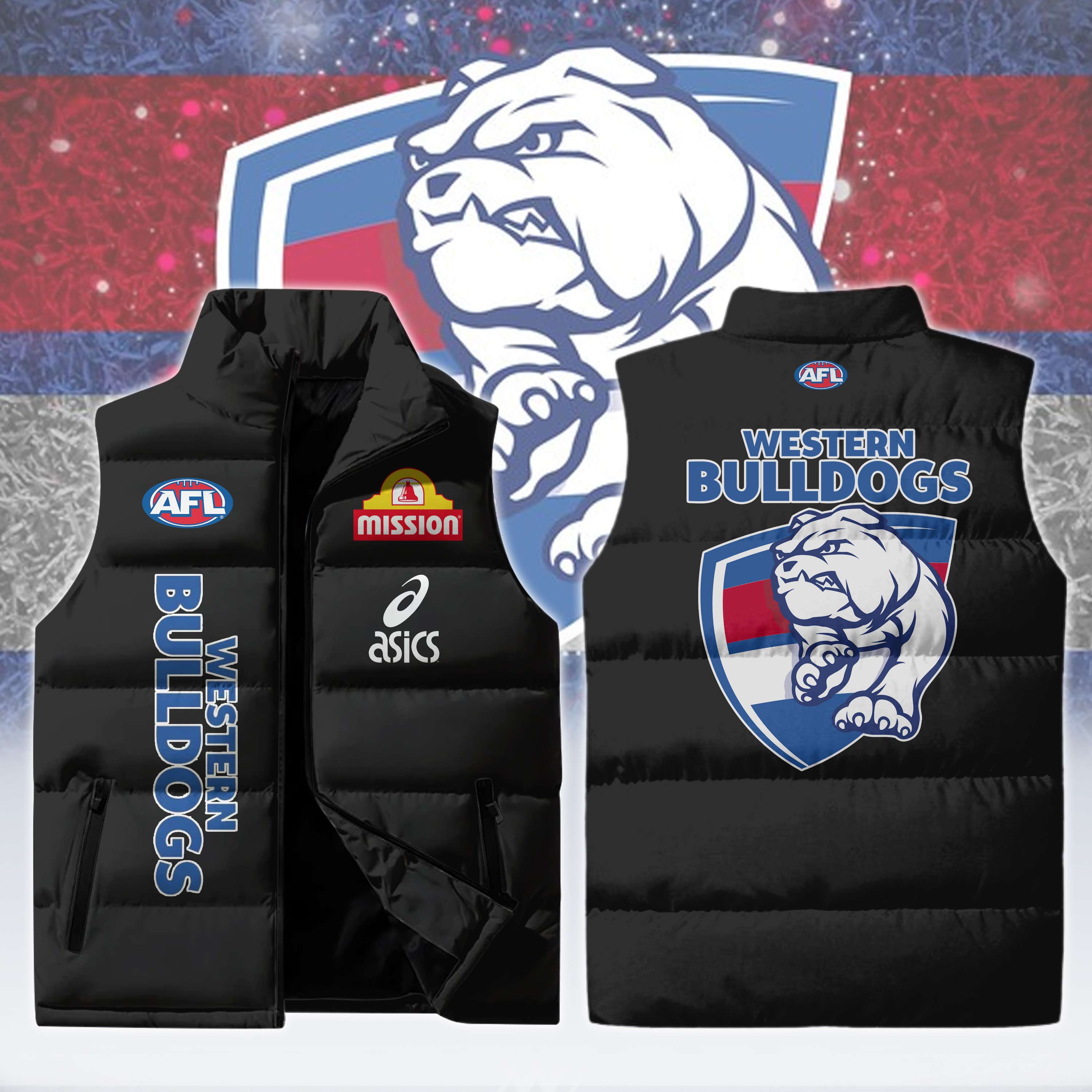 Western Bulldogs 3D Cotton Vest Design Limited - Famjoys Western Bulldogs 3D Cotton Vest Design Limited - Famjoys