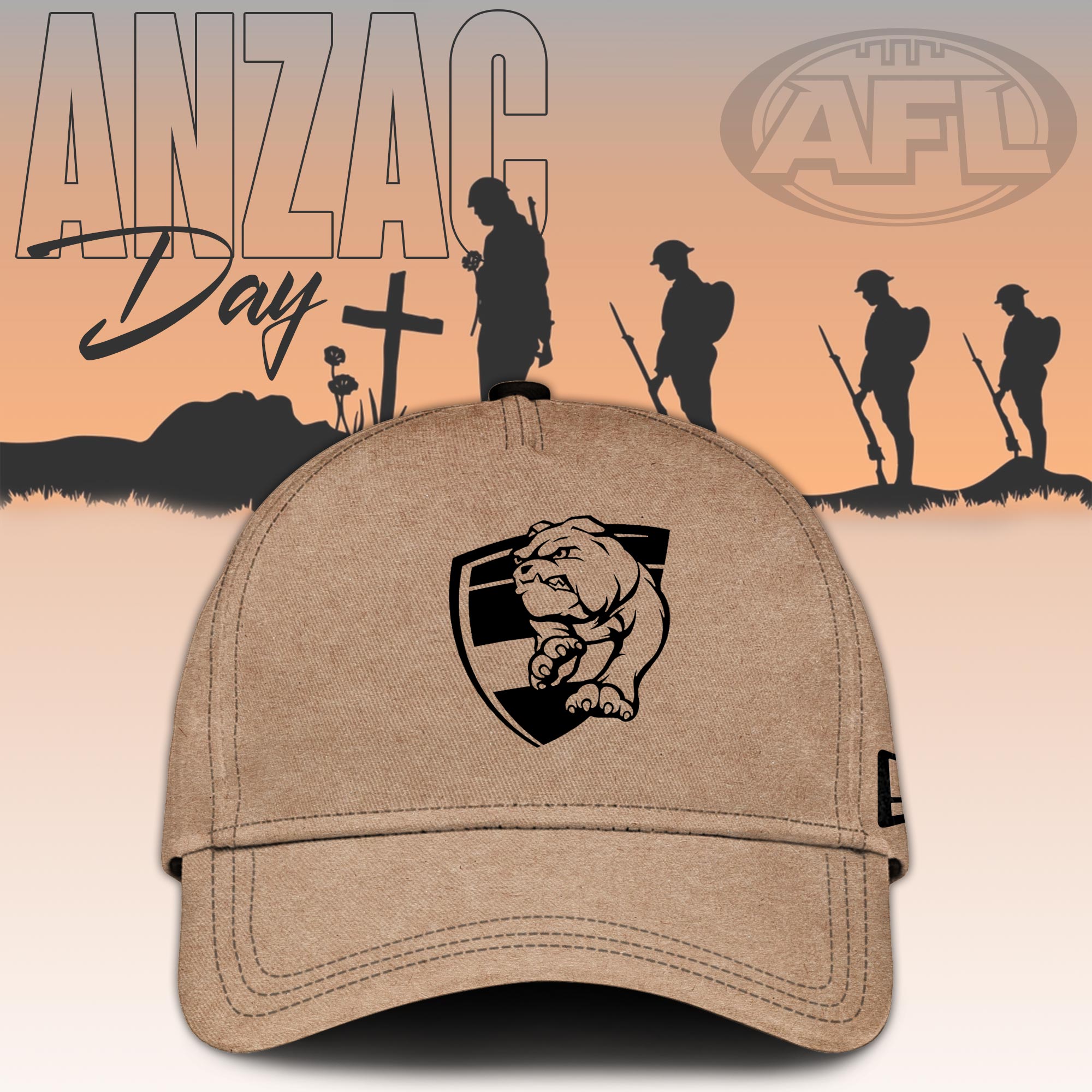 Western Bulldogs AFL ANZAC Day New Hoodie - Famjoys Western Bulldogs AFL ANZAC Day New Hoodie - Famjoys