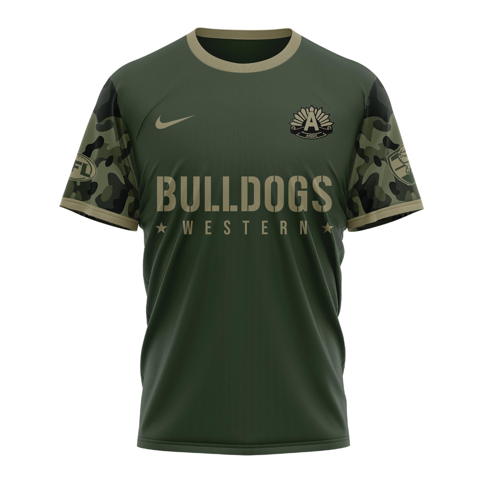 Western Bulldogs AFL x Anzac Day Tshirt 2025 - Famjoys Western Bulldogs AFL x Anzac Day Tshirt 2025 - Famjoys