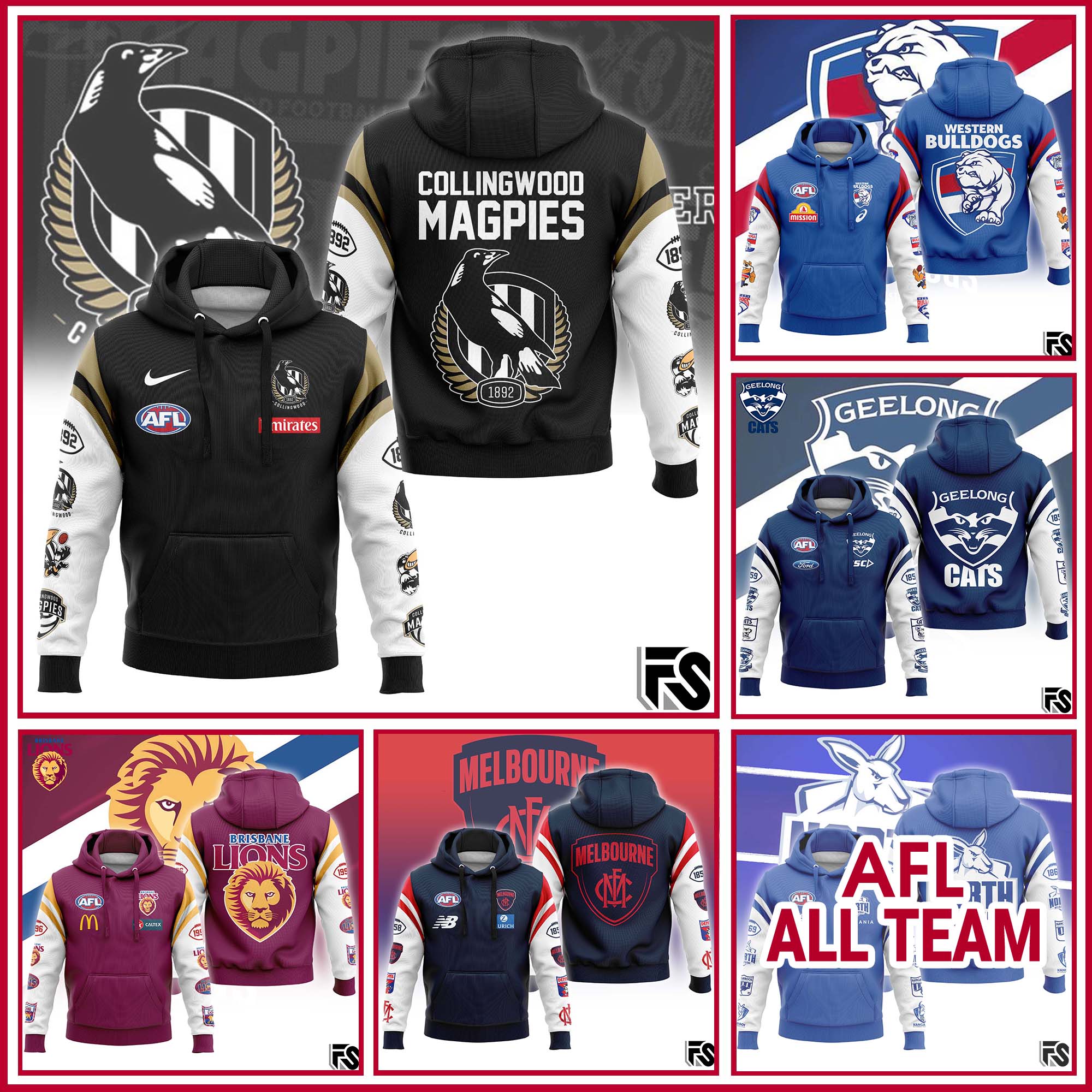 Western Bulldogs Hoodie - Famjoys Western Bulldogs Hoodie - Famjoys