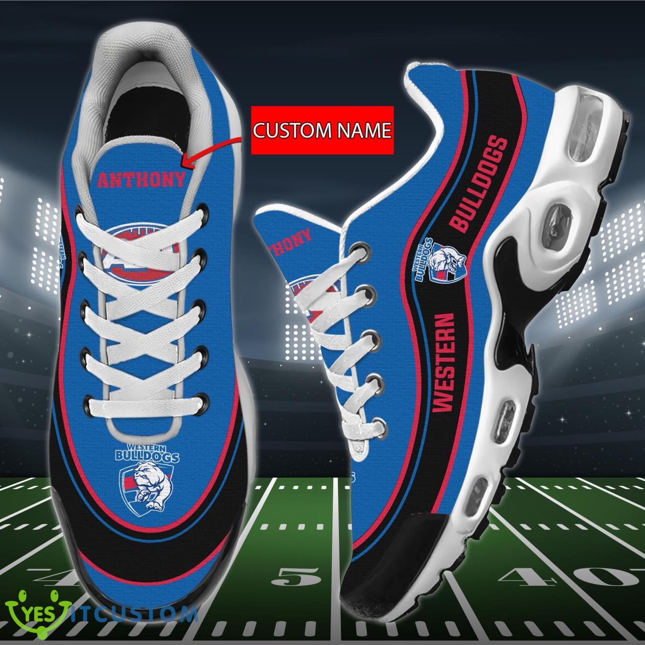 Western Bulldogs Personalized Name Air Cushion Sports Shoes Sneaker KLTNS220489 - Famjoys Western Bulldogs Personalized Name Air Cushion Sports Shoes Sneaker KLTNS220489 - Famjoys