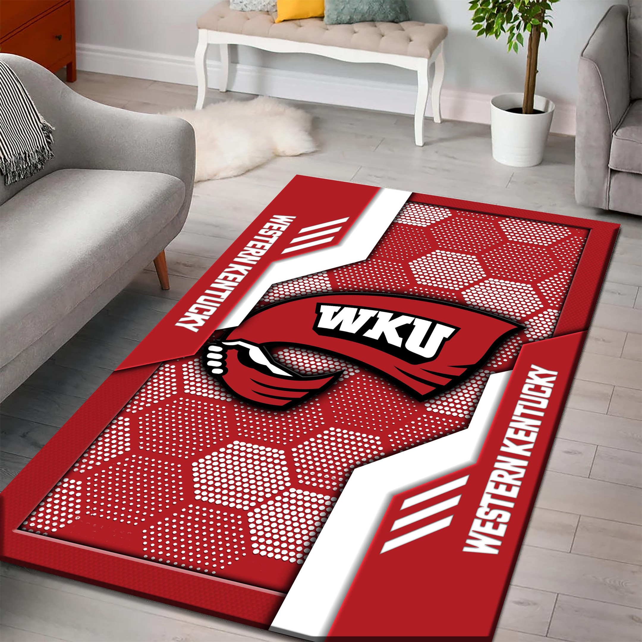 Western Kentucky Hilltoppers Area Rugs 3765 - Famjoys Western Kentucky Hilltoppers Area Rugs 3765 - Famjoys