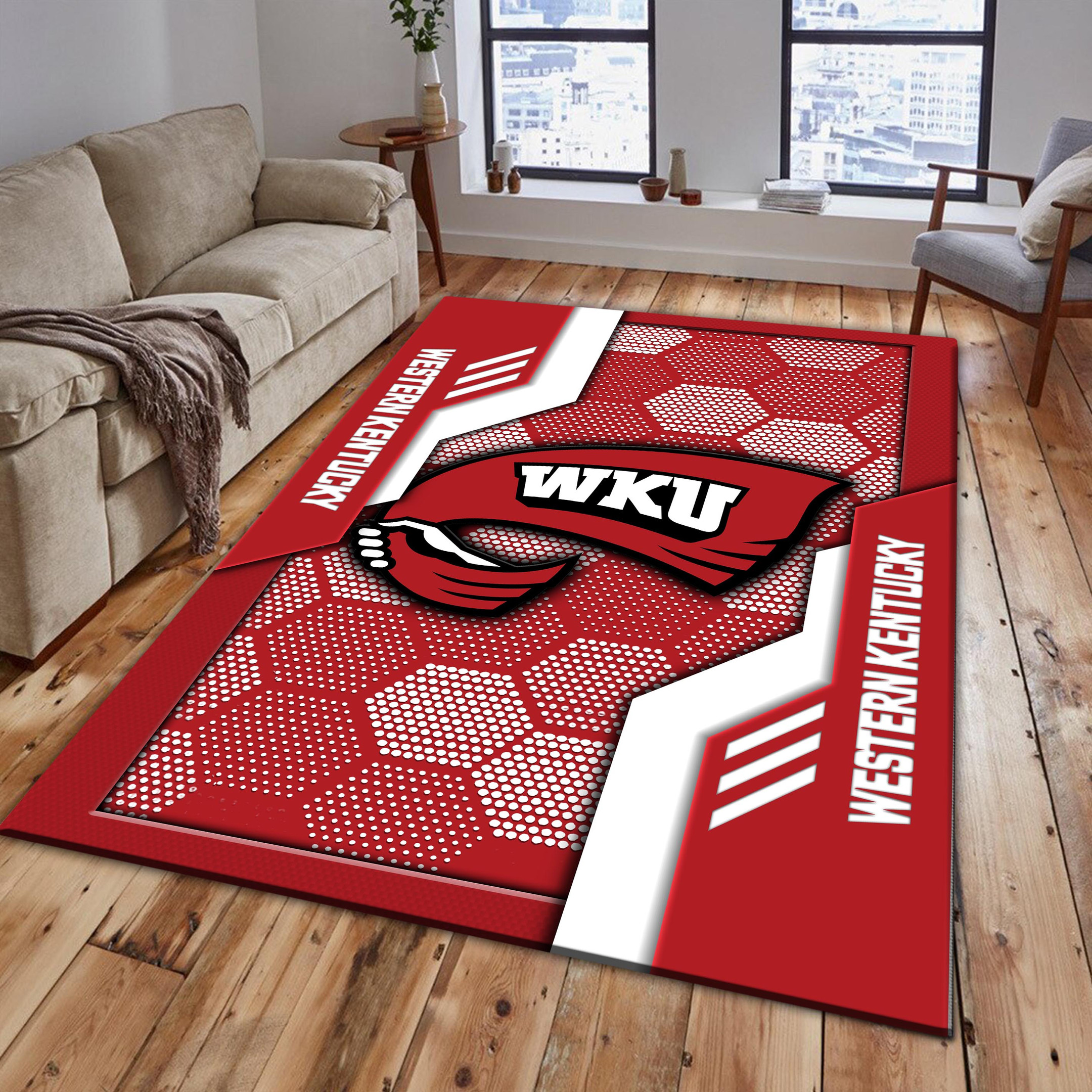 Western Kentucky Hilltoppers Area Rugs 3765 - Famjoys Western Kentucky Hilltoppers Area Rugs 3765 - Famjoys
