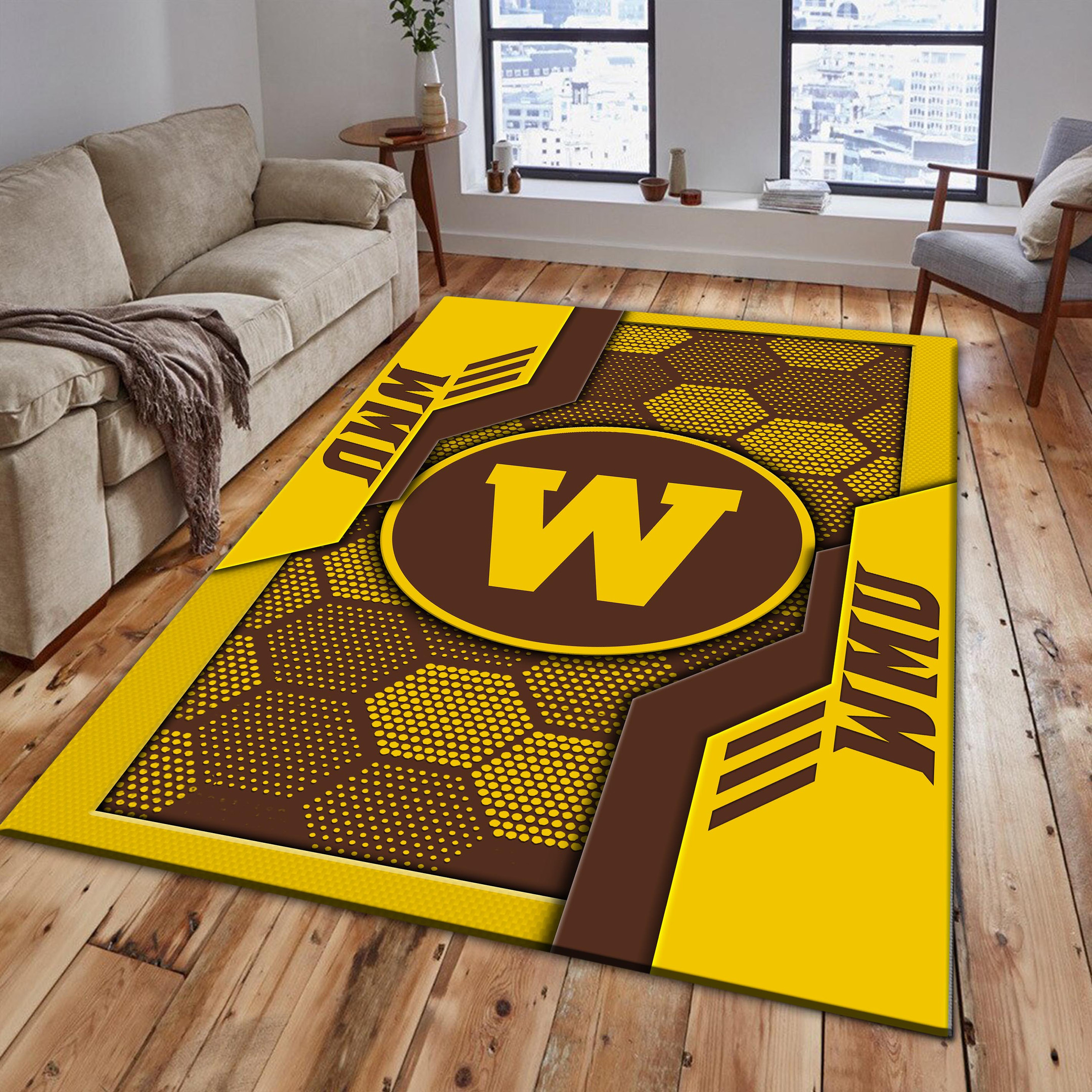 Western Michigan Broncos Area Rugs 3777 - Famjoys Western Michigan Broncos Area Rugs 3777 - Famjoys
