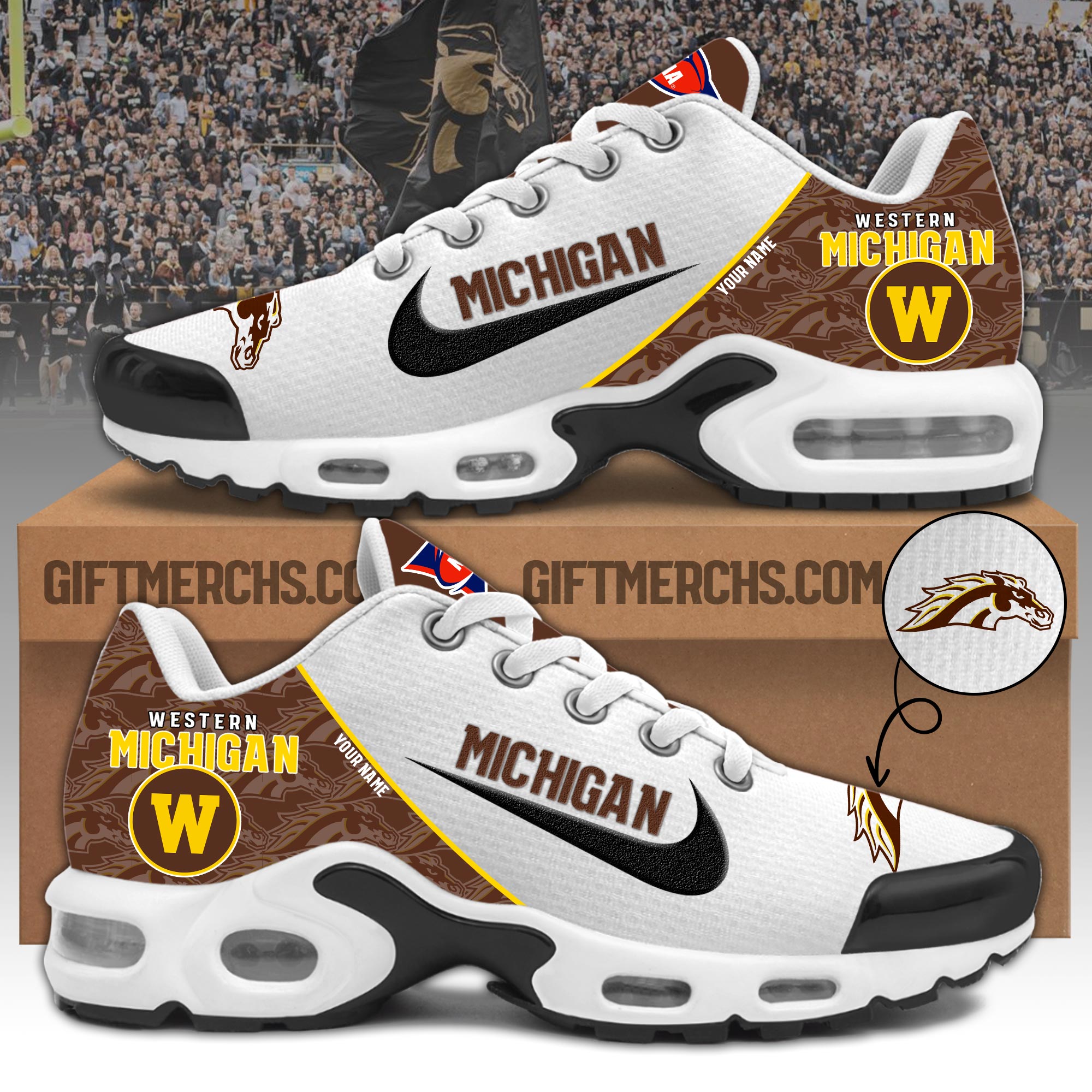 Western Michigan Personalized Shoes - Famjoys Western Michigan Personalized Shoes - Famjoys