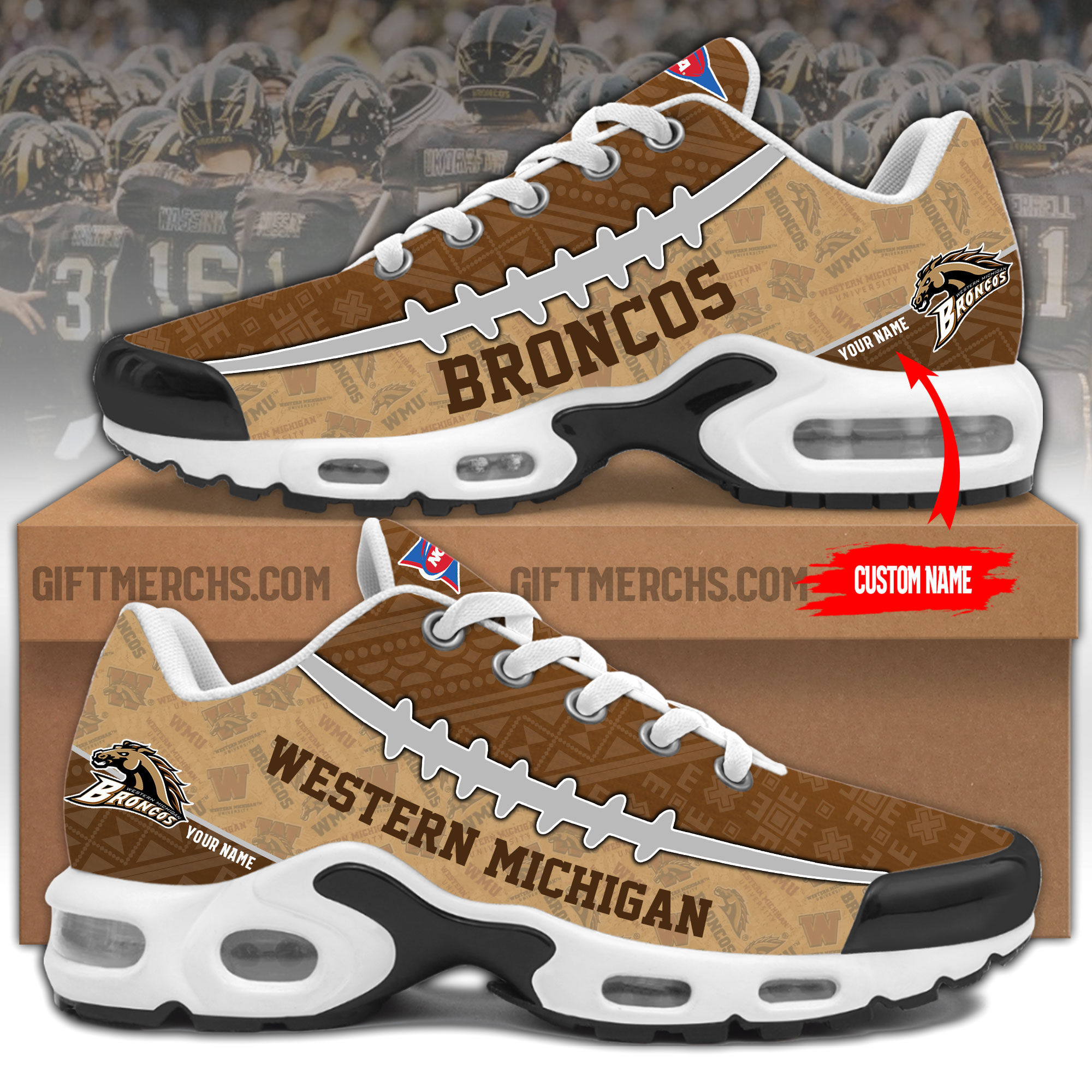 Western Michigan Personalized Shoes - Famjoys Western Michigan Personalized Shoes - Famjoys