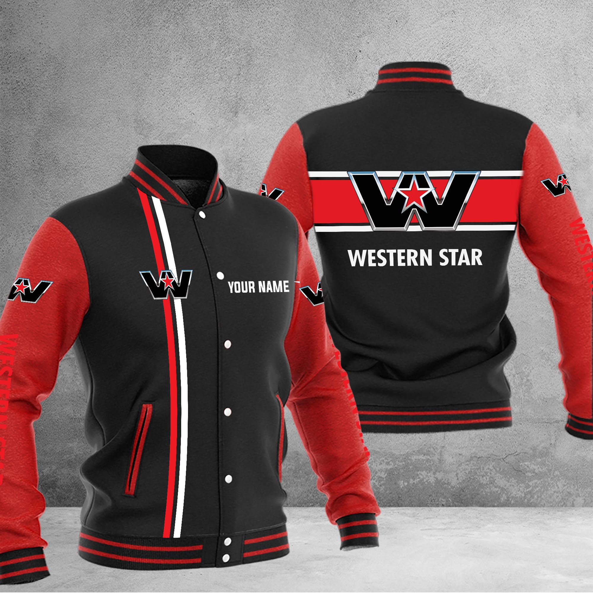 Western Star Baseball Jacket - Famjoys Western Star Baseball Jacket - Famjoys