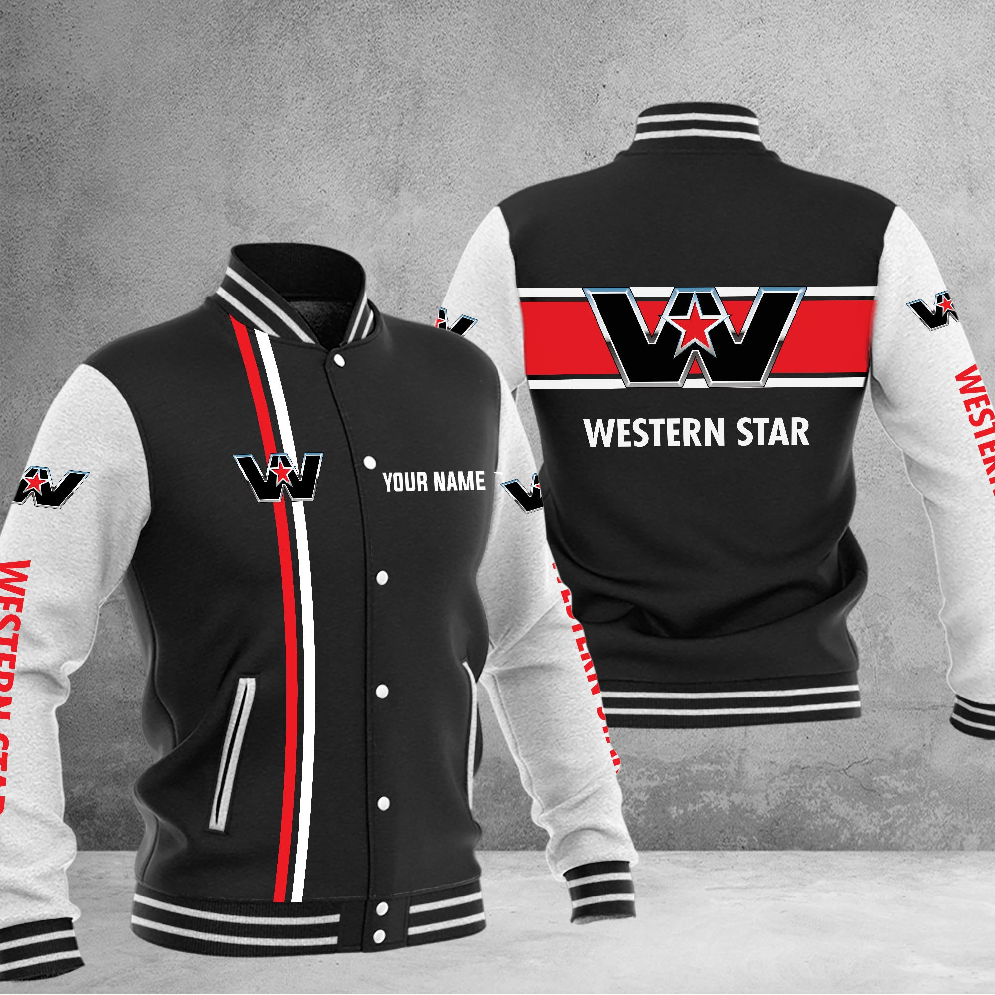 Western Star Baseball Jacket - Famjoys Western Star Baseball Jacket - Famjoys