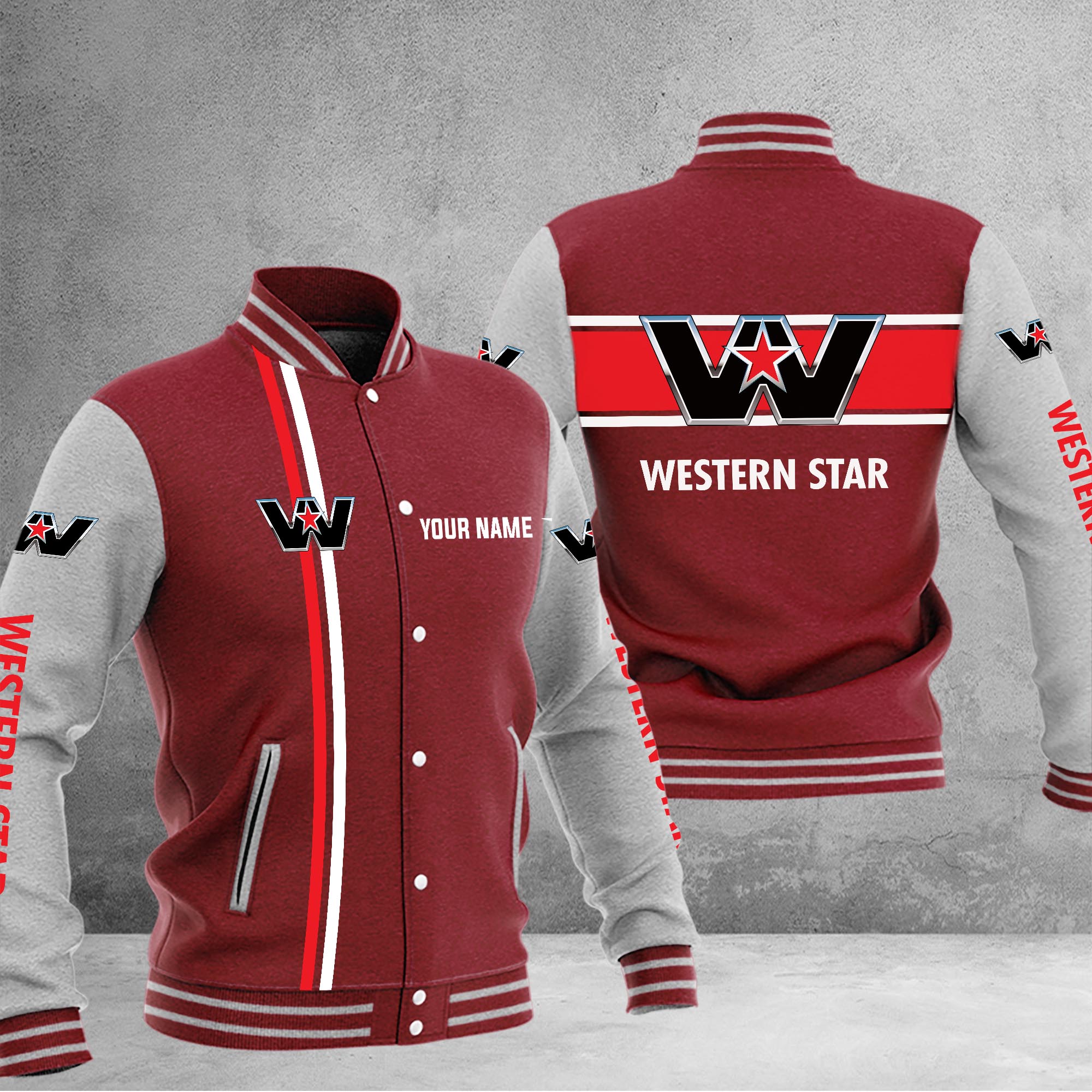 Western Star Baseball Jacket - Famjoys Western Star Baseball Jacket - Famjoys
