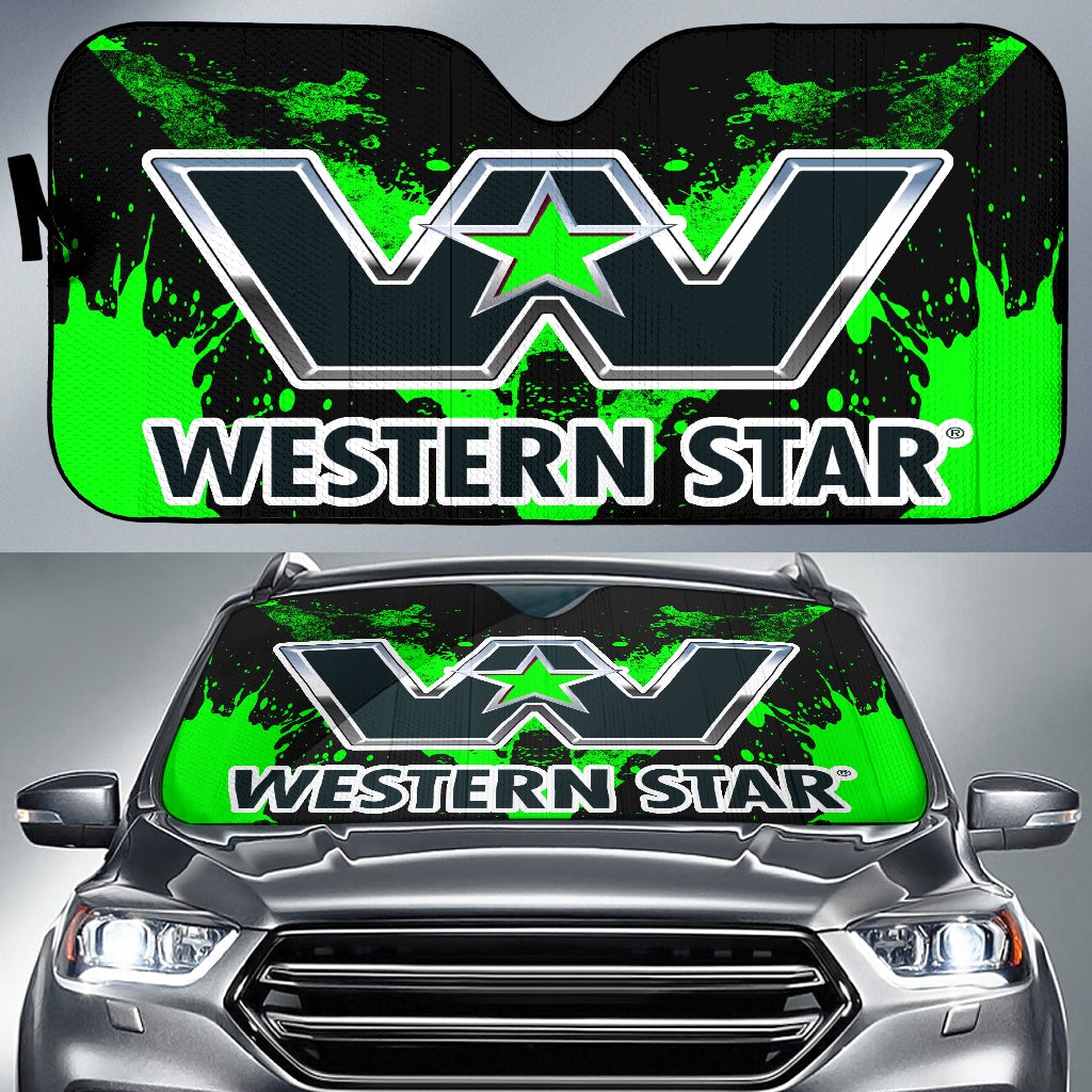 Western Star Windshield Sun Shade Green - Famjoys Western Star Windshield Sun Shade Green - Famjoys