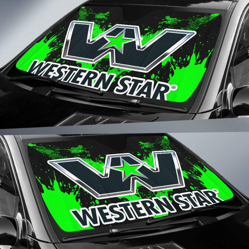 Western Star Windshield Sun Shade Green - Famjoys Western Star Windshield Sun Shade Green - Famjoys