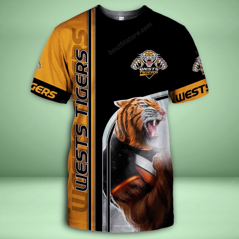 Wests Tigers All Over Print Caftan - Famjoys Wests Tigers All Over Print Caftan - Famjoys