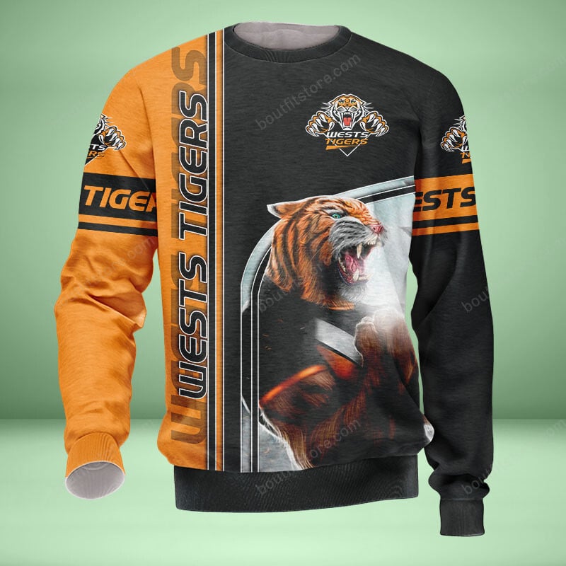 Wests Tigers All Over Print Caftan - Famjoys Wests Tigers All Over Print Caftan - Famjoys