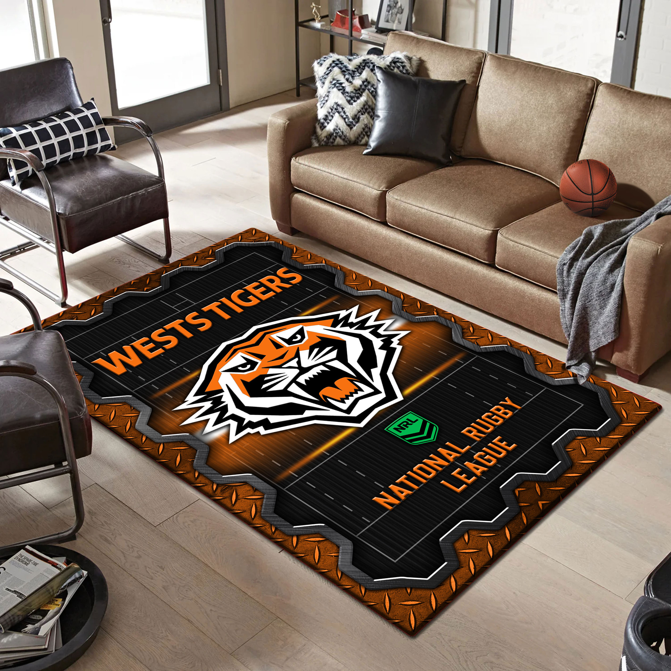 Wests Tigers Area Rugs 46 - Famjoys Wests Tigers Area Rugs 46 - Famjoys