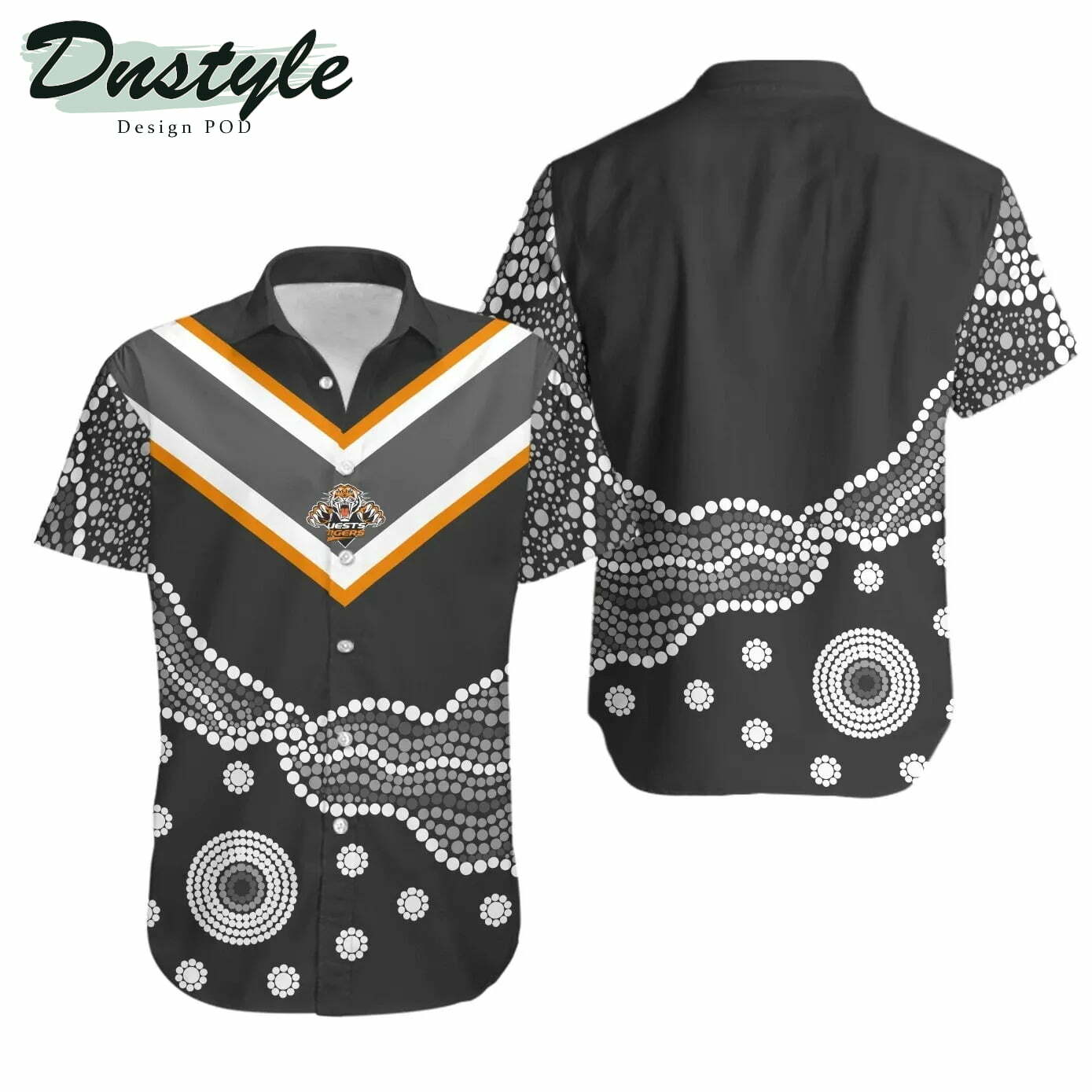 Wests Tigers Indigenous 2020 Hawaiian Shirt - Famjoys Wests Tigers Indigenous 2020 Hawaiian Shirt - Famjoys
