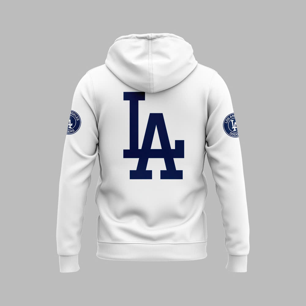 White Los Angeles Dodgers World Series Champions Hoodie V2 - Famjoys White Los Angeles Dodgers World Series Champions Hoodie V2 - Famjoys