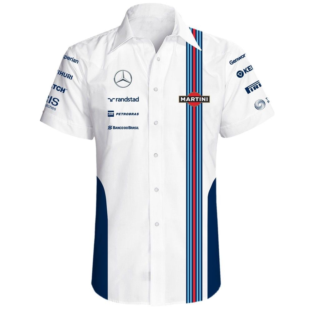 Williams Martini Formula Racing F1 Hawaiian Shirt - Famjoys Williams Martini Formula Racing F1 Hawaiian Shirt - Famjoys