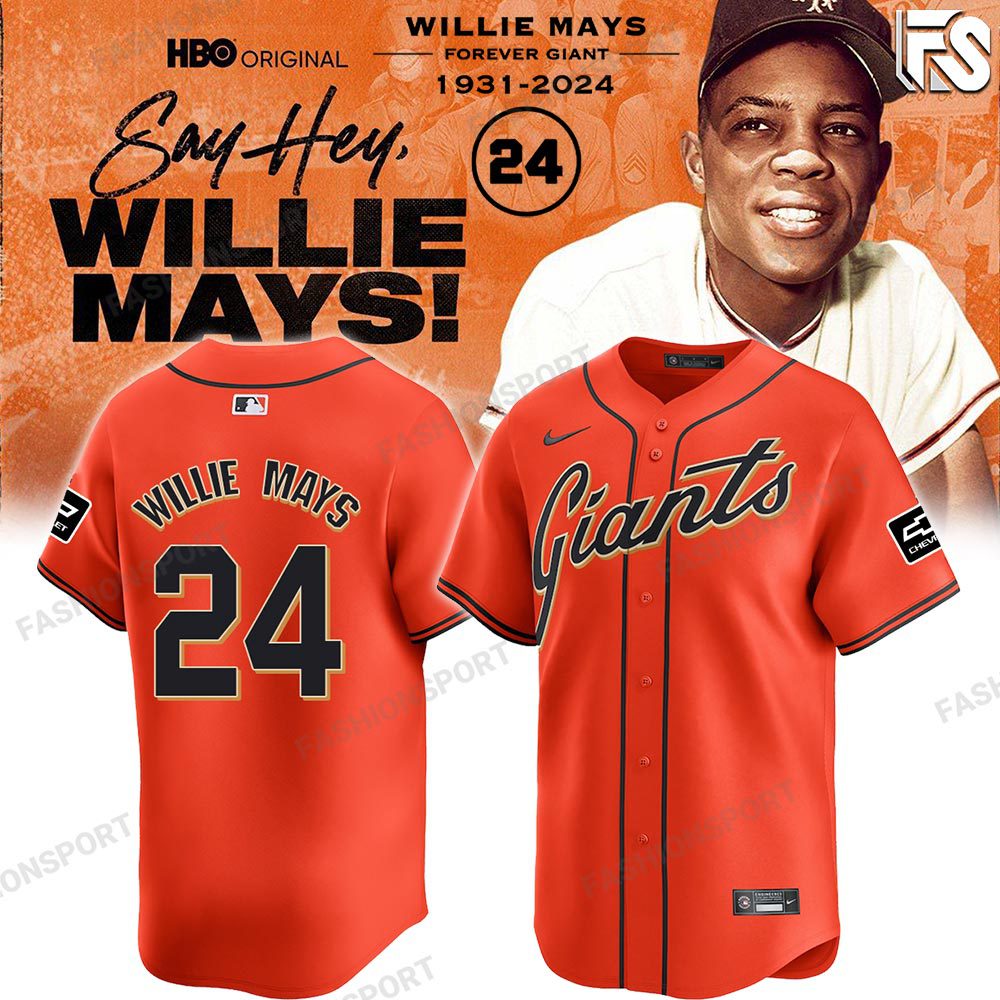 Willie Mays Baseball jersey - Famjoys Willie Mays Baseball jersey - Famjoys