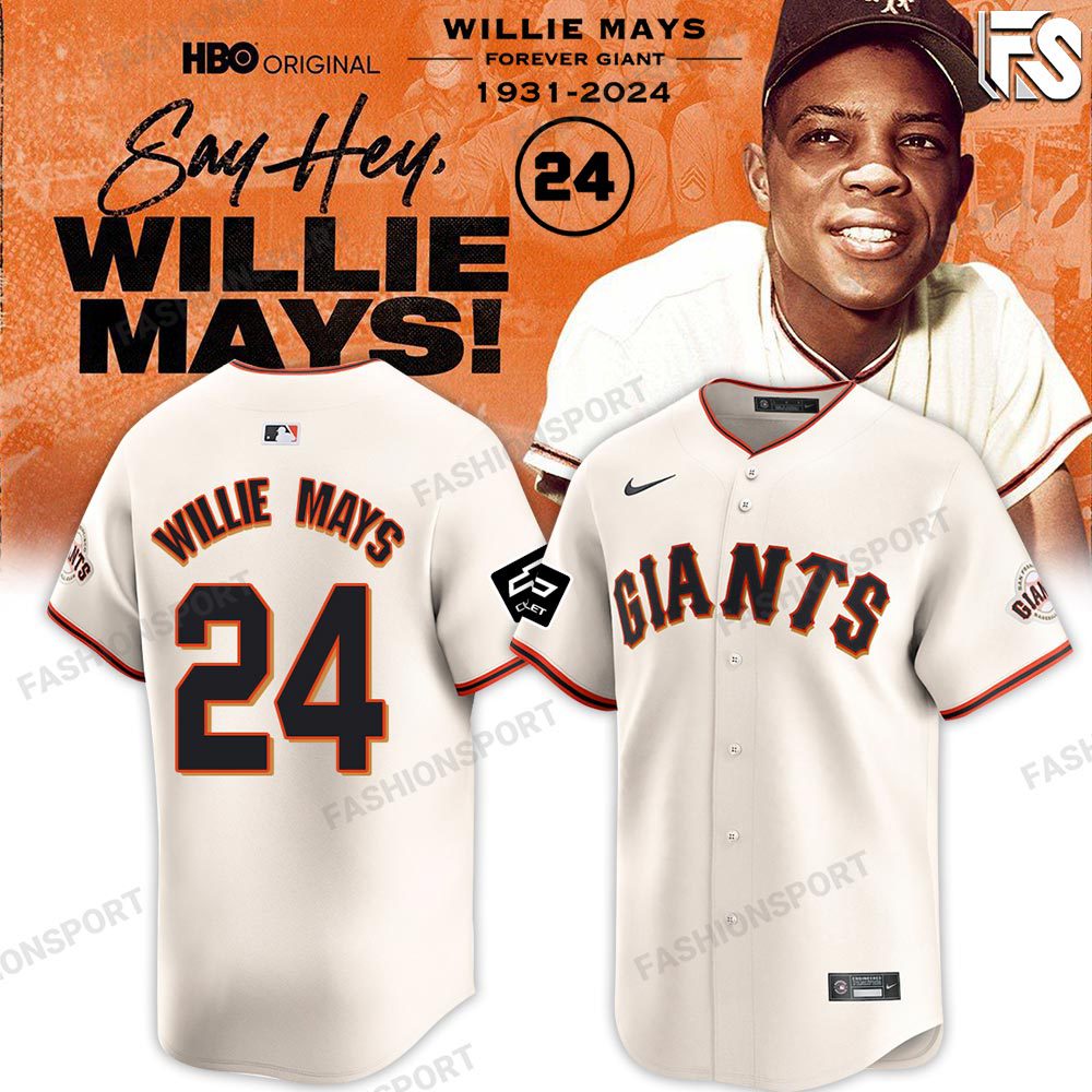 Willie Mays Baseball jersey - Famjoys Willie Mays Baseball jersey - Famjoys