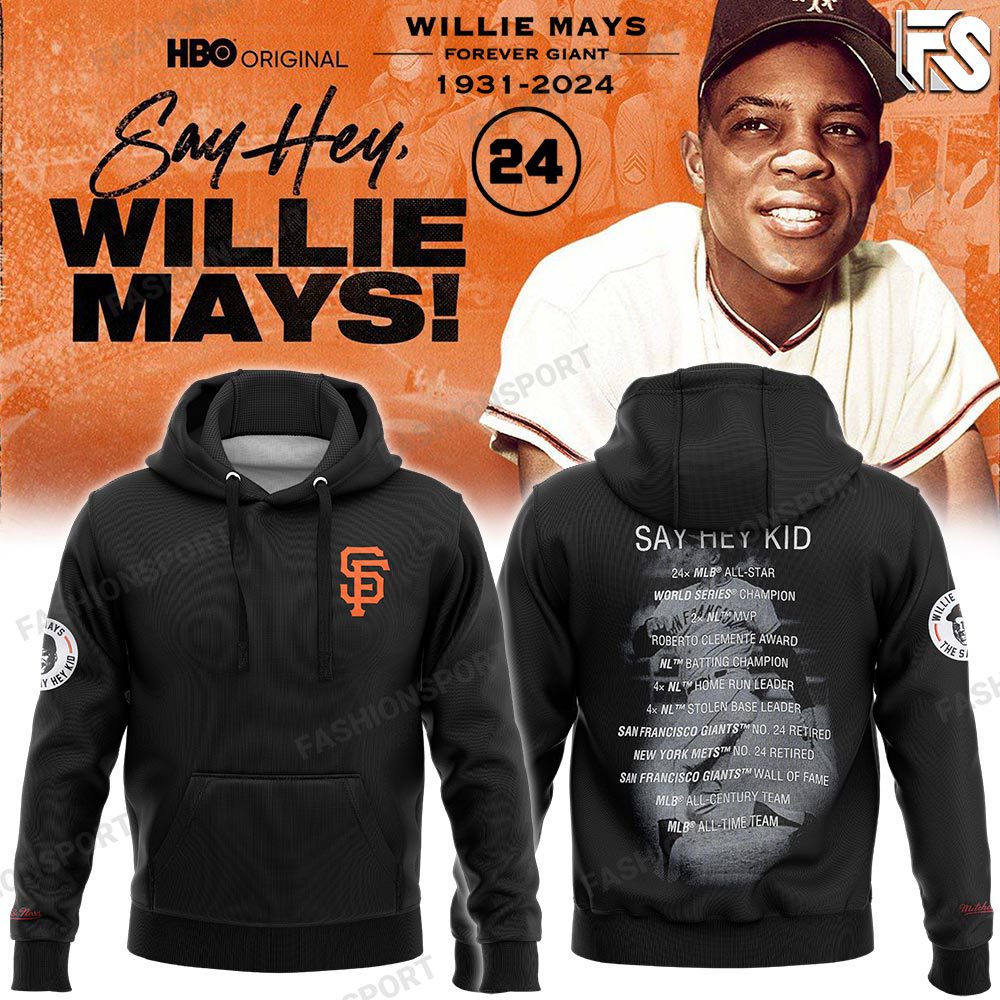 Willie Mays San Francisco Giants Hoodie - Famjoys Willie Mays San Francisco Giants Hoodie - Famjoys