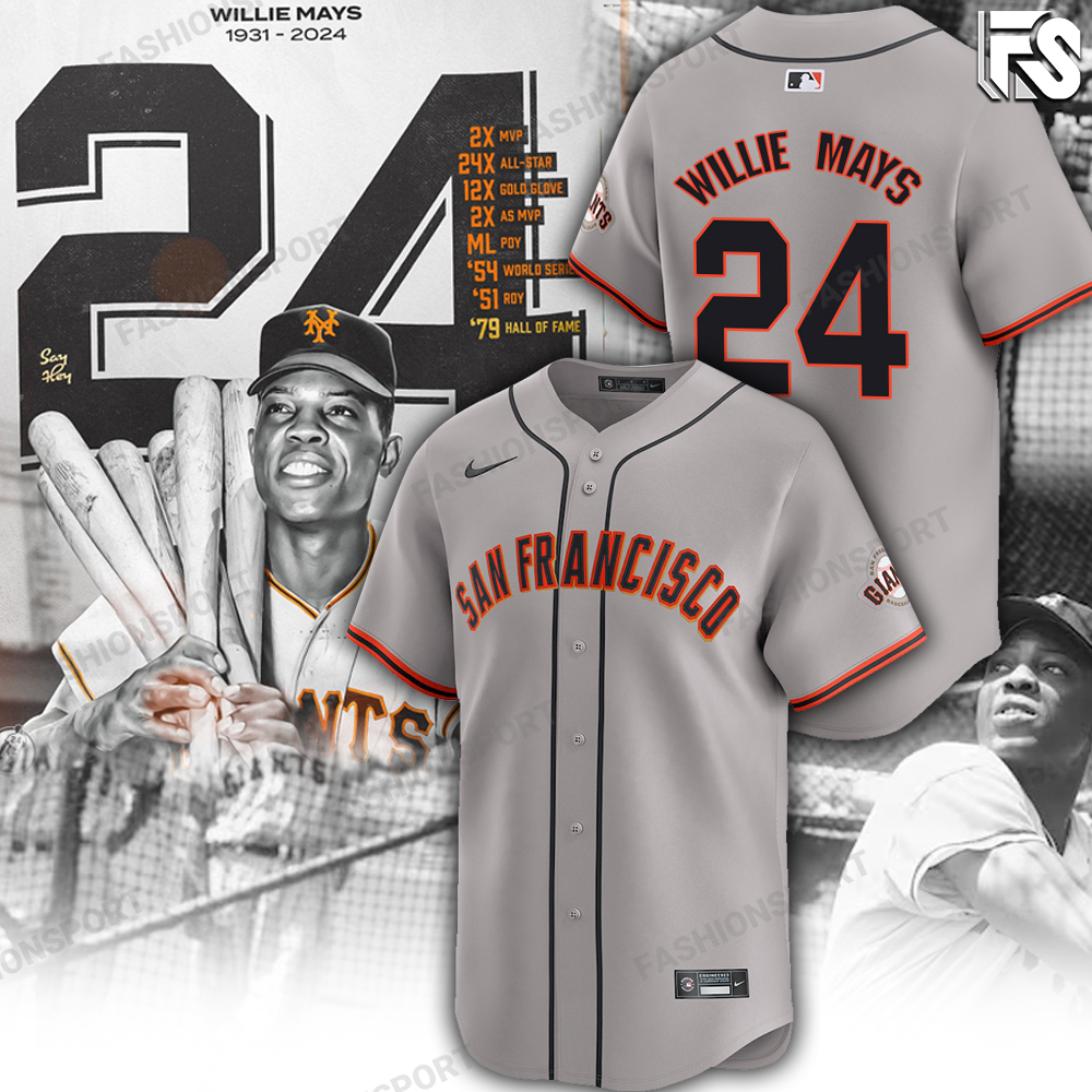Willie Mays San Francisco Giants T-Shirt - Famjoys Willie Mays San Francisco Giants T-Shirt - Famjoys